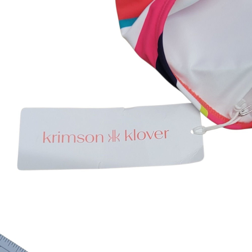 Krimson Klover Chelsea NWT‎ One Piece Lg Striped Swimsuit Cutout Back - Picture 9 of 10